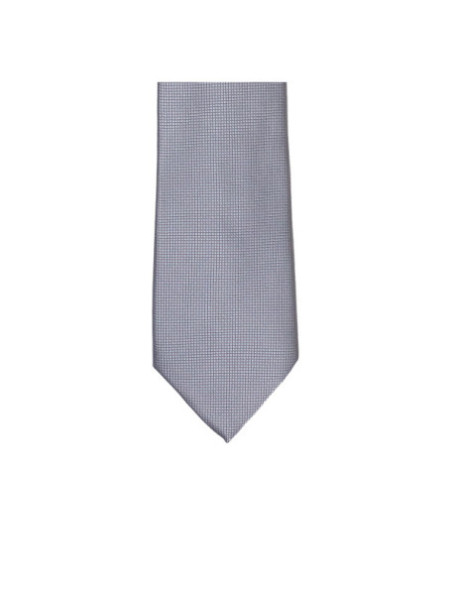 Corbata clásica gris plata