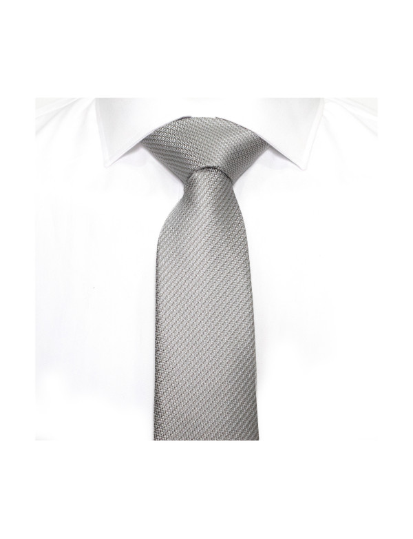 Corbata clásica gris