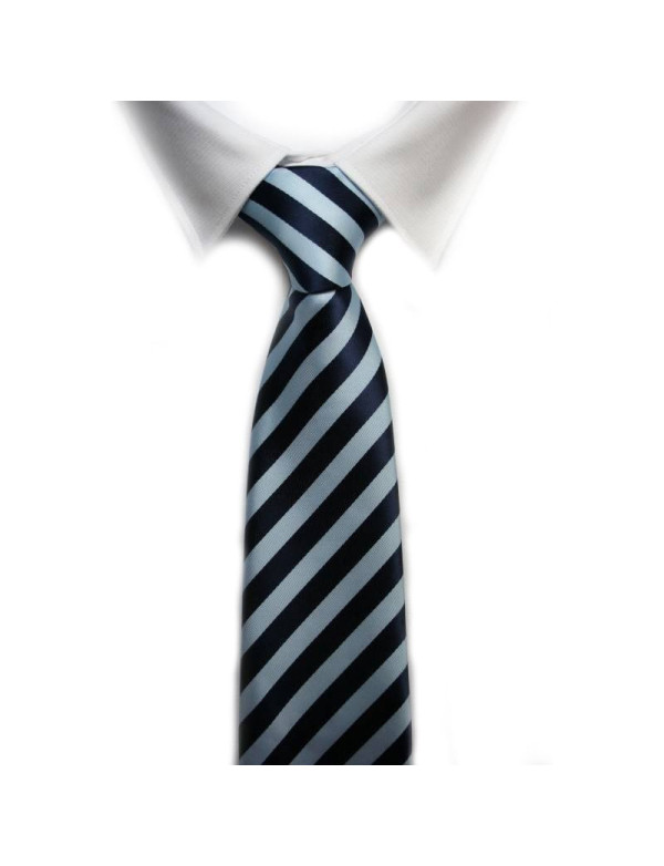 Corbata rayas clásicas azul marino