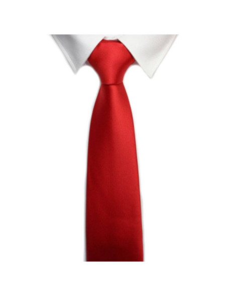 Corbata seda roja