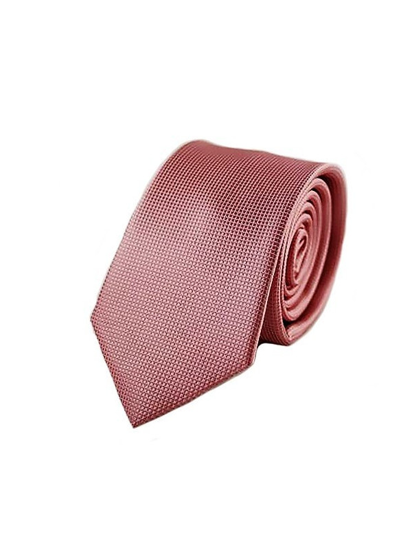 Corbata estrecha rosa