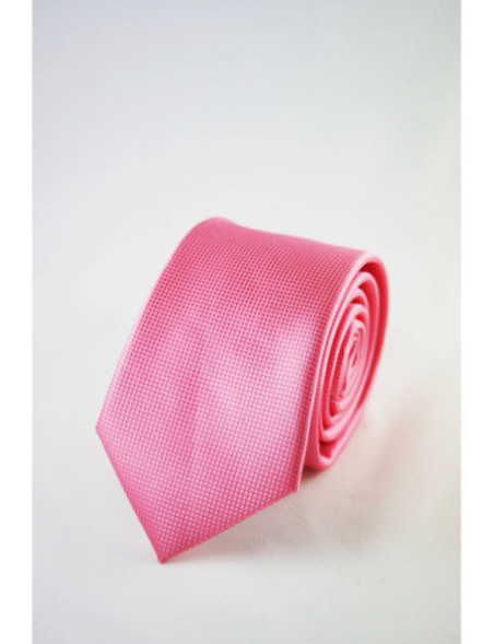 Corbata estrecha rosa estructura