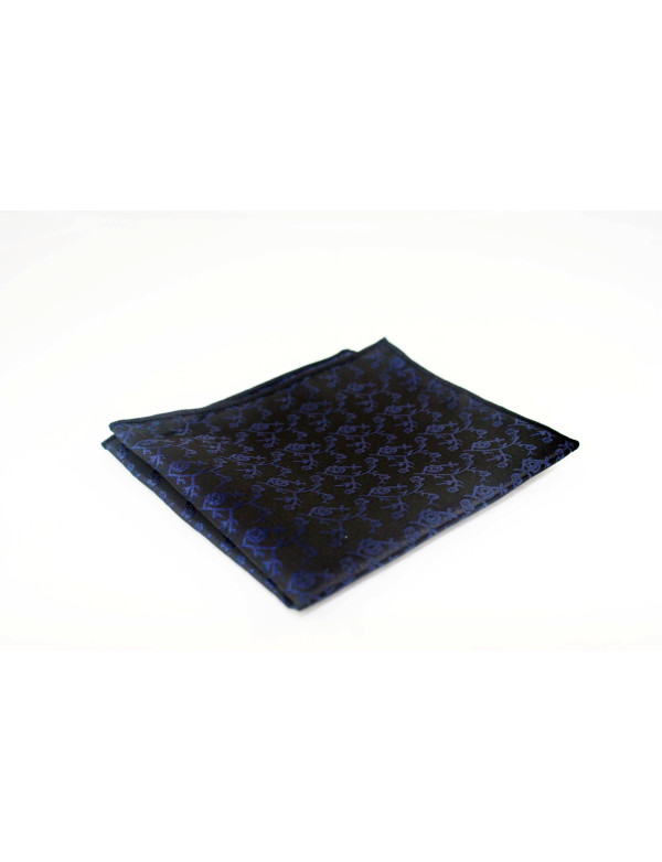 Pañuelo original de flores azul oscuro