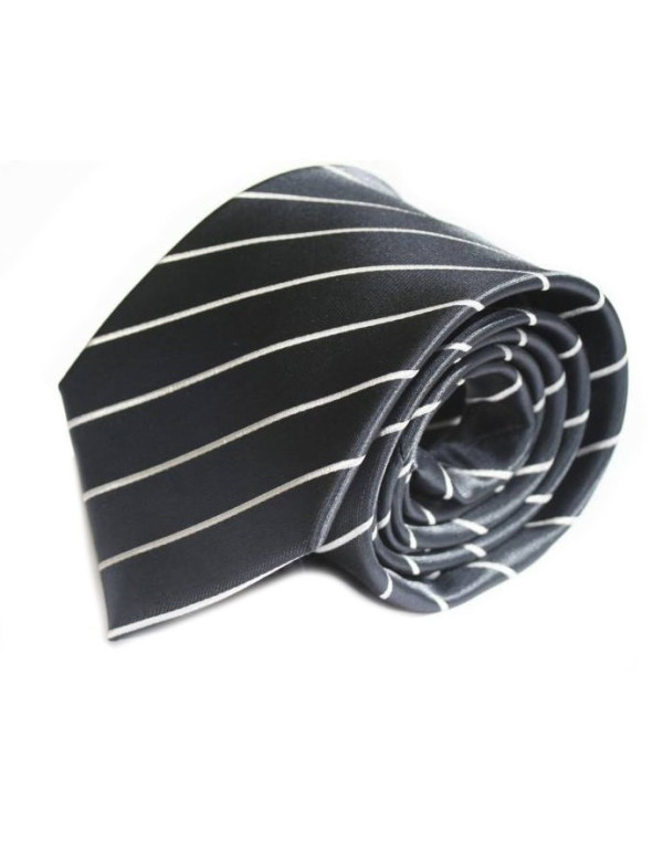 Corbata gris rayas elegantes finas