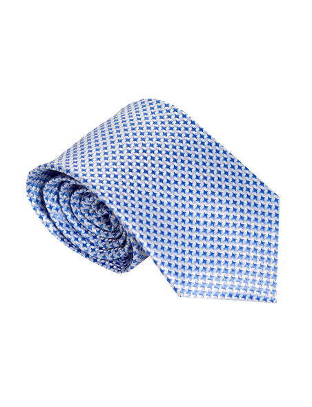 Corbata azul rombos